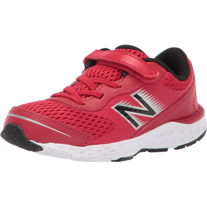 Дитячі кросівки New Balance 680 V6 для бігу, Team Red/Black/Silver Metallic, 22.5 EU