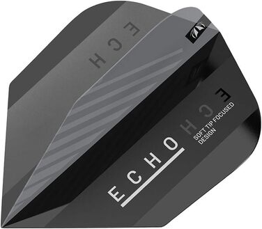 Дротики Target Echo 90% вольфрамові, електронні, м'який накінечник, 18 г, професійний набір для дартсу