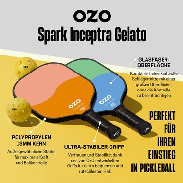 OZO набір ракеток для пінг-понгу, 4 шт + 4 м’ячі, універсальні, для дорослих і підлітків, рожевий, блакитний, полуничний, диня, фісташка, цукрова вата