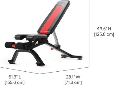 Регульована гантельна лава Bowflex SelectTech 5.1S, компактна, для домашнього спортзалу