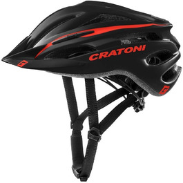 Велосипедний шолом Cratoni Pacer+ чорний/червоний матовий, розмір L-XL