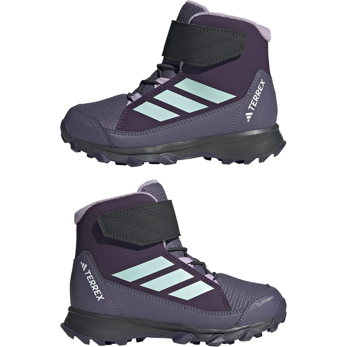 Дитячі зимові черевики adidas Terrex Snow CF Climawarm для дітей, 38 2/3 EU, Aurora Plum/Semi Flash Aqua/Powder Plum