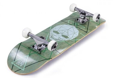 Скейборд Enuff GEO SKULL GREEN 8