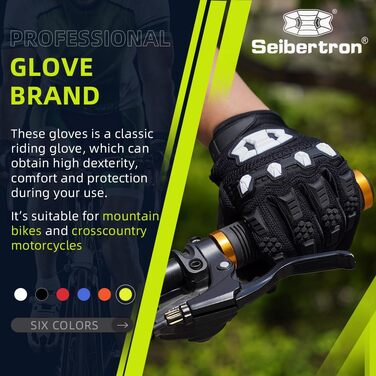 Рукавички велосипедні Seibertron Dirtclaw, гелеві, напівпальці, чорні, розмір L (юніор), для мотоцикла, BMX, MTB, спорту. Нековзні, ударостійкі, дихаючі.