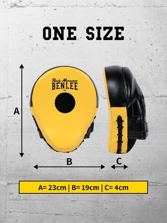 Боксерська майка Benlee Rocky Marciano Pratzen Jersey Joe, чорно-жовта, універсальний розмір (One Size)