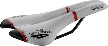 Велосипедне сідло Selle San Marco Aspide Racing для дорослих, унісекс, біле/чорне/червоне