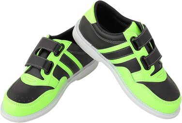 Легкі та дихаючі боулінг-башмаки для чоловіків та жінок з кріпленням Magic Sticker, зносостійка амортизація, колір зелений (42 EU, A)