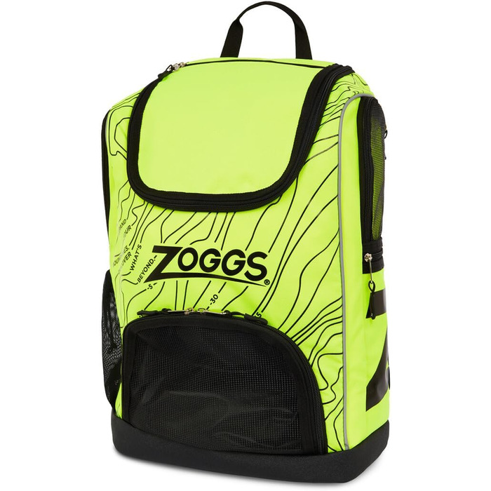 Рюкзак Zoggs Planet R-PET 33 л жовто-чорний, для плавання, екологічний