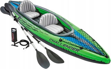 Надувний каяк Intex Challenger K2 (351 см) на 2 особи, з веслами та насосом