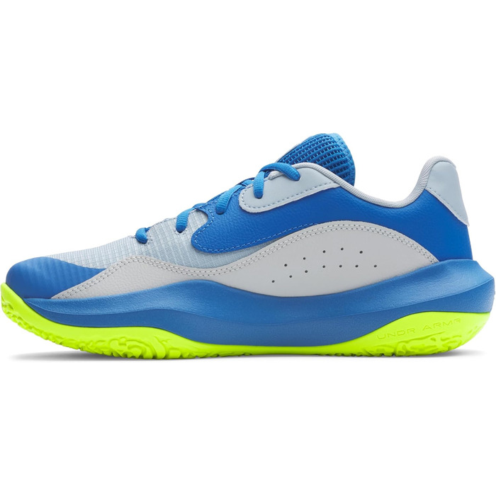 Кросівки баскетбольні Under Armour Ua Lockdown 7 Low чоловічі (41 EU, Blue Calm Blue Atlantis High Vis Yellow)