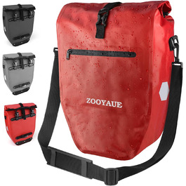 Велосумка ZOOYAUE 28 л для багажника, водонепроникна, з відбивачами, ручкою та плечовим ременем