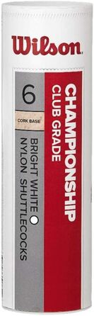 Набір метеликів для бадмінтону Wilson Championship, 6 шт. (78 грам, швидкісні)