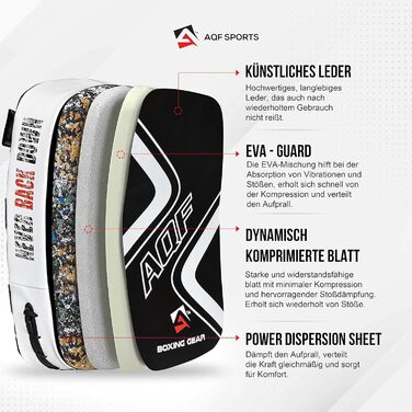 Ударна подушка для єдиноборств AQF, вигнута, для кікбоксингу, Муай Тай, MMA, боксу, карате, UFC