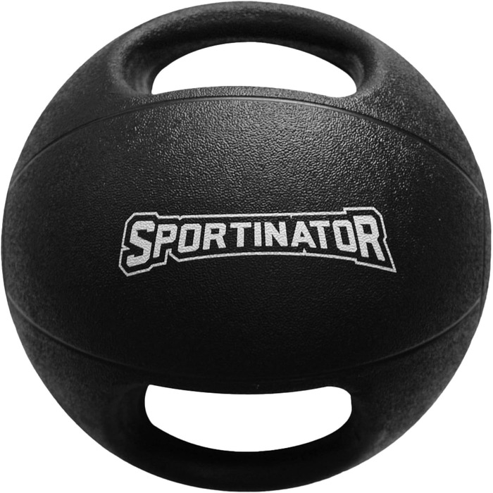 Медичний м'яч SPORTINATOR з ручками, 5 кг, для силових і функціональних тренувань