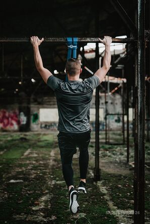 Фітнес-стрічки Sporttrend 24, еспандери різної жорсткості та кольорів, 104 см, для силових та мобіліті вправ