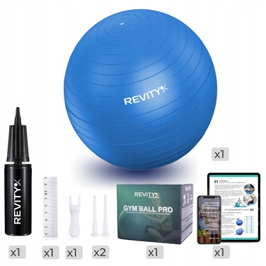 Фітбол Revity 65 см, синій