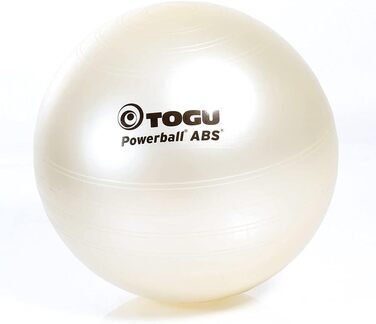 Гімнастичний м'яч TOGU Powerball ABS 65 см, перловий, антивибуховий
