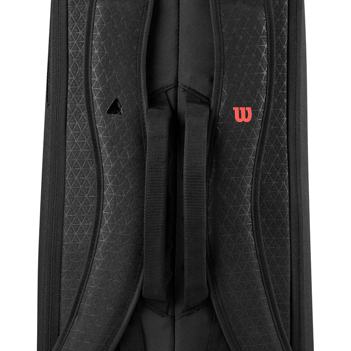 Сумка для тенісу Wilson Clash V3 Super Tour, чорний/інфрачервоний, вміщує до 6 ракеток