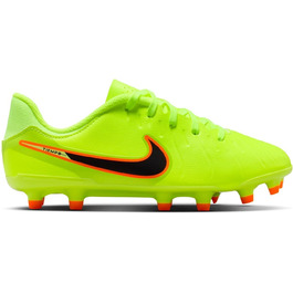 Кросівки футбольні NIKE Legend 10 Academy FG/MG для дітей (38 EU, Volt Black)