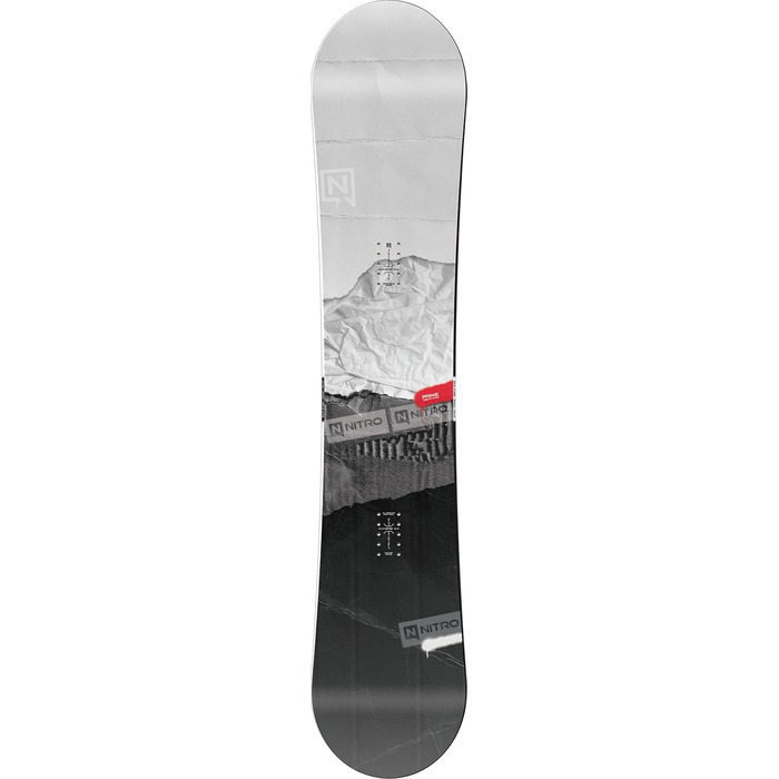 Сноуборд Nitro Prime RAW для чоловіків, Allmountain, Flat-Out Rocker, Directional, Mid-Wide & Wide для великих розмірів взуття