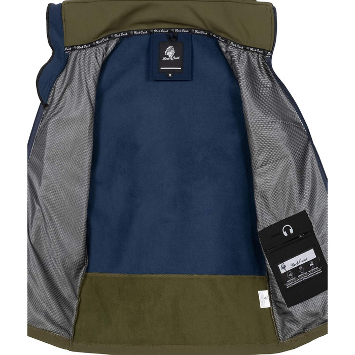 Чоловіча софтшеллова куртка Rock Creek H-238 L, небесно-блакитна