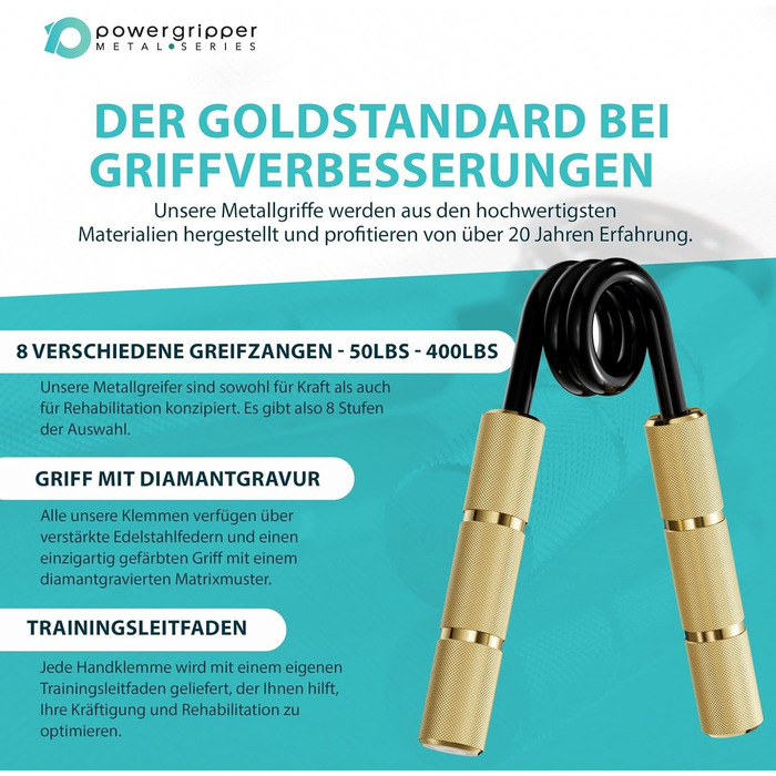 Тренажер для кисті RPM Power PowerGripper металевий, набір 3 шт (250, 300, 350 фунтів) — для тренування хвату, кистей і передпліччя