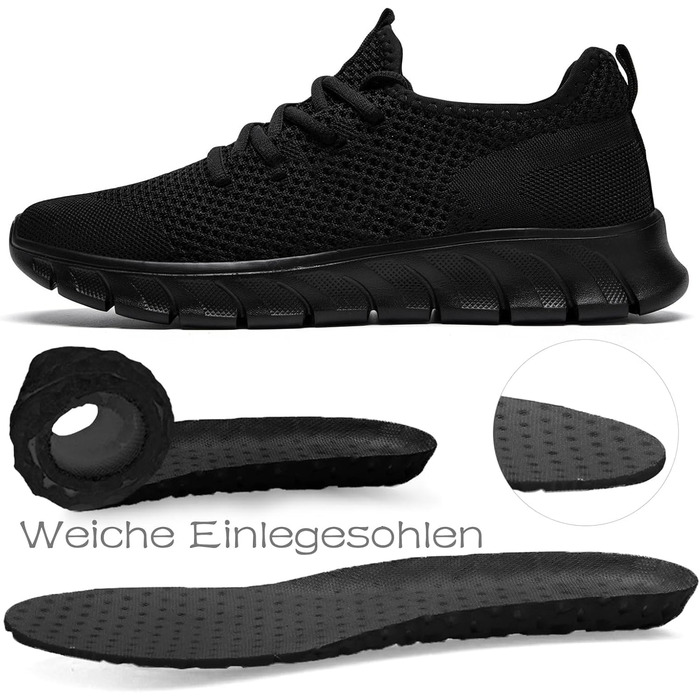 Чоловічі кросівки Damyuan: спортивні, для бігу, туризму, тенісу та фітнесу, розмір 43 EU, чорний колір