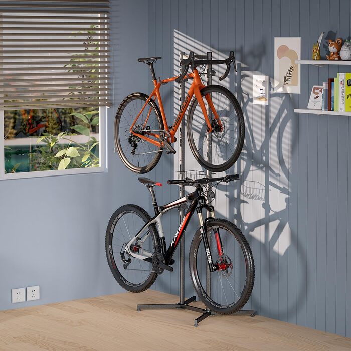 Підставка для велосипедів CXWXC на 4 велосипеда, до 70 кг, для гаража, дому, вулиці