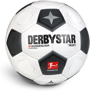 Футбольний м'яч Derbystar Bundesliga Player Special v23, офіційний м'яч Бундесліги 23/24, розмір 5, чорний/білий, унісекс