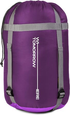 Спальний мішок Where Tomorrow Mumienschlafsack Violett 230x80 см - фіолетовий, для кемпінгу, теплий