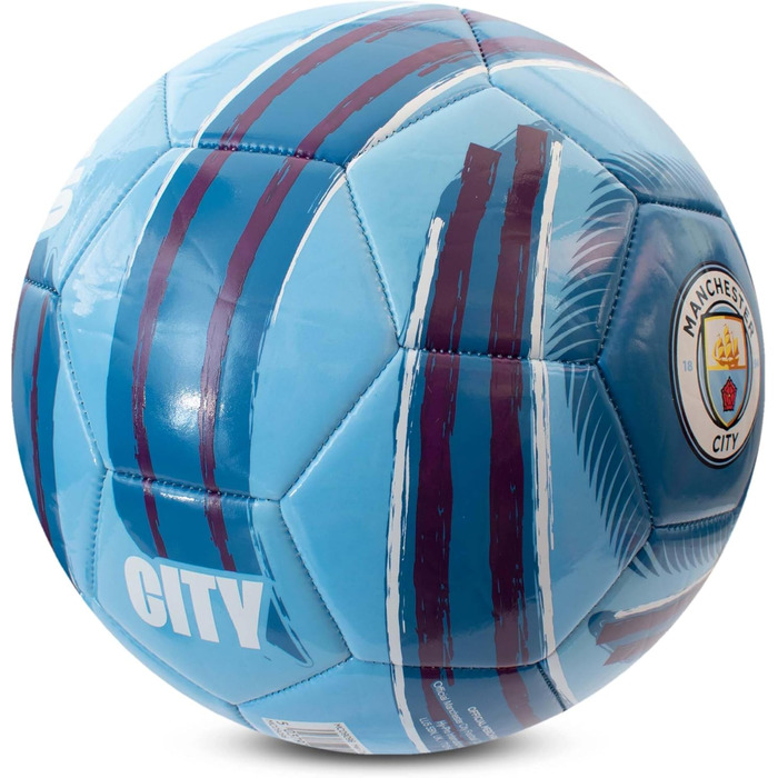 М'яч для футболу Hy-Pro Cyclone | Офіційно ліцензований Манчестер Сіті | Розмір 5 | Тренувальний, ігровий, колекційний | Для дітей та дорослих