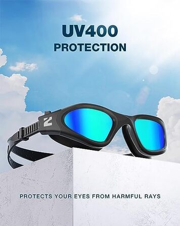 Окуляри для плавання ZIONOR G1 SE Anti-Fog для дорослих, чоловіків та жінок, чорно-золоті