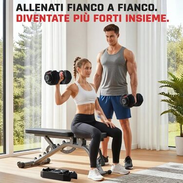 Регульовані гантелі Yaheetech, 15 рівнів, сталь, 2.5 - 24 кг, швидке налаштування, подвійне блокування, неслизькі, для тренажерного залу, дому, офісу