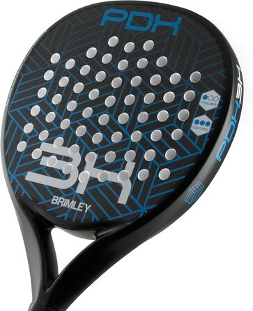 Ракетка для падел-тенісу Brimley Padelschläger Carbon PDX3K 3K-Carbon | Підходить для початківців та досвідчених гравців | 100% карбонова ракетка, Eva-наповнювач, зручна захисна сумка