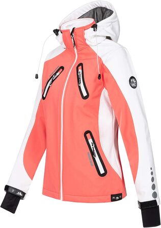 Жіноча куртка-вітрівка Rock Creek Softshell D-441, коралловий колір, розмір XXL