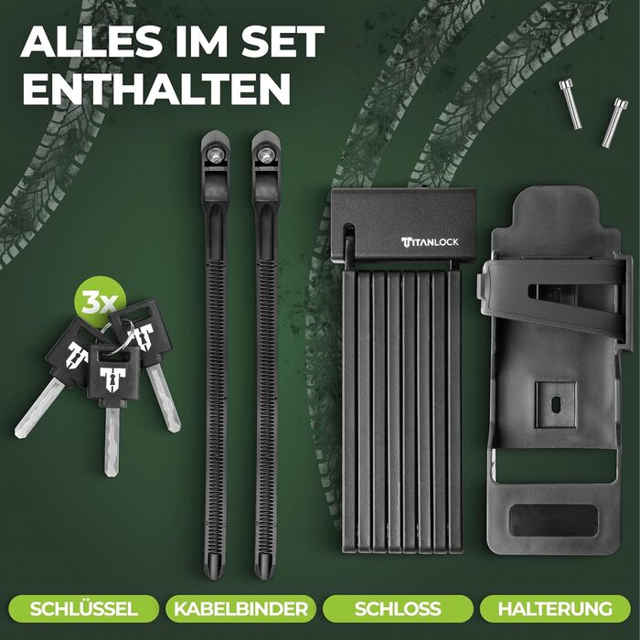 Замок для велосипеда: складний, антикрадійний [Оригінал]. Швидка та легка установка, нержавіюча сталь, рівень безпеки 10/10, 120 см