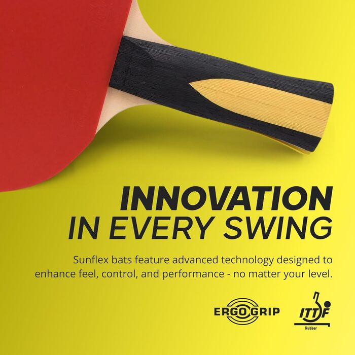 Ракетка для настільного тенісу Sunflex Expert A30 ITTF сертифікована, багатоколір