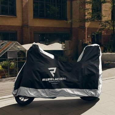 Чохол для мотоцикла REBELHORN Cover II Top Box - міцний поліестер, захист від крадіжки, чорний S