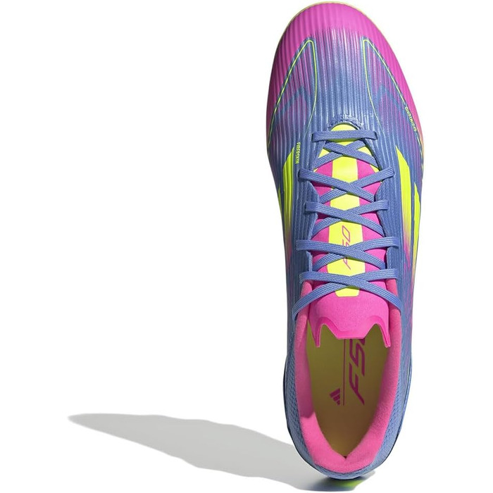 Бутси для футболу Adidas F50 League Unisex Multi Ground (47 EU, Синьо-жовто-рожеві)