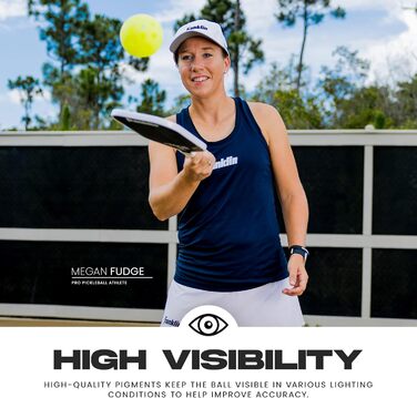 Franklin Sports Pickleball-X Performance 40 Outdoor-Bälle - Жовті м'ячі для піклболу, 40 шт.