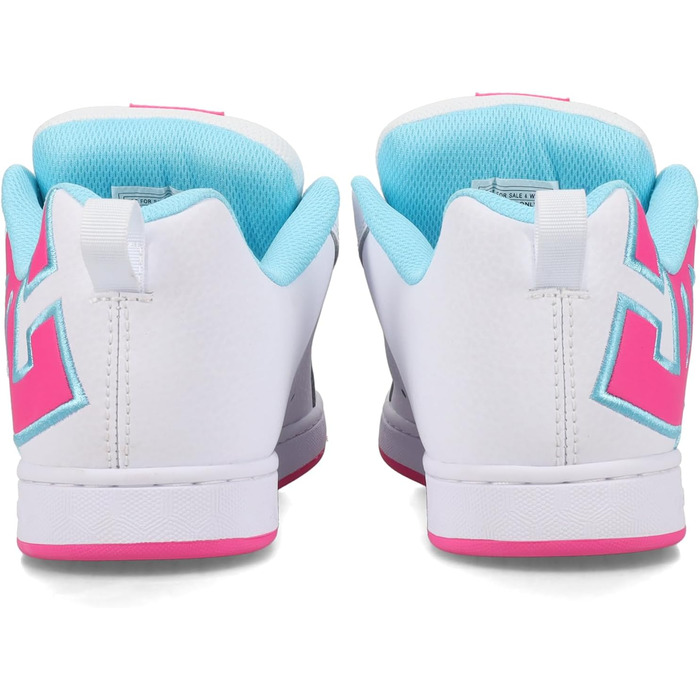 Жіночі кросівки DC Shoes Court Graffik, 40.5 EU, білий, рожевий, блакитний