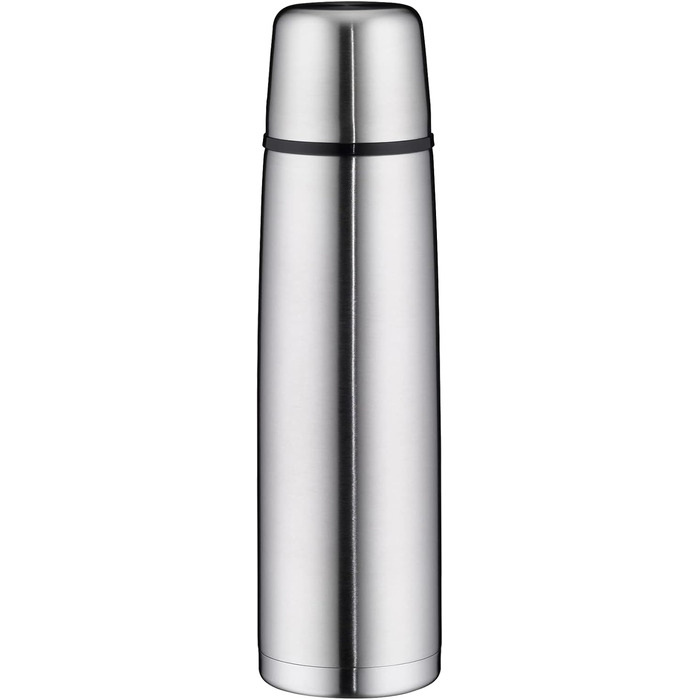 Термос alfi ISOTHERM PERFECT DV 1,0 л з нержавіючої сталі, з чашкою, герметичний, тримає тепло, не залишає відбитків, довговічний, для посудомийки, BPA-free, 1000 мл