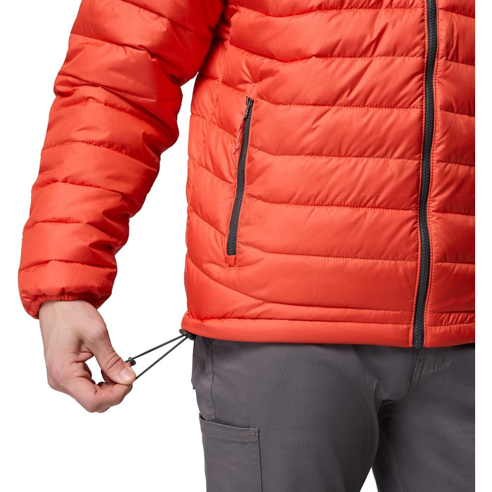 Чоловіча куртка з капюшоном Columbia Powder Lite (Zing, Shark, L)
