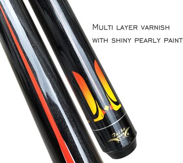 Професійний більярдний кий Tai Ba Cues Billardqueue, канадський клен, 13 мм наконечник, 121.9 см, 544 г, блакитний/чорний