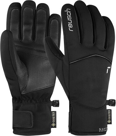 Жіночі лижні рукавички Reusch Mia Gore-Tex, водонепроникні, дихаючі, чорні/сріблясті, розмір 6.5, екстра теплі