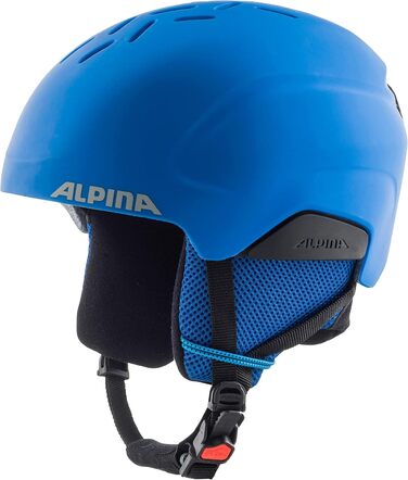 ALPINA PIZI дитячий лижний шолом, легкий, ударостійкий, знімні вушні подушки, 51-55 см, синій матовий