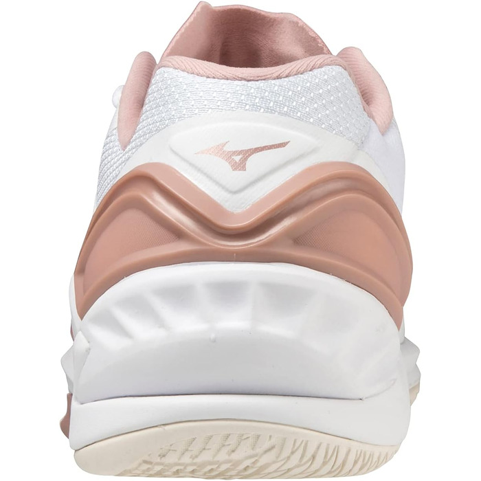 Жіночі гандбольні кросівки Mizuno Wave Stealth Neo, білий/рожевий/сніжно-білий, 38.5 EU
