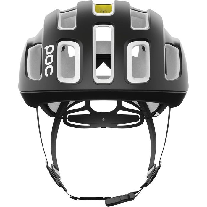 Велосипедний шолом POC Ventral Air MIPS NFC, медичний чип, чорний/білий матовий, розмір M (54-59 см) — ідеально для пригод та диких поїздок