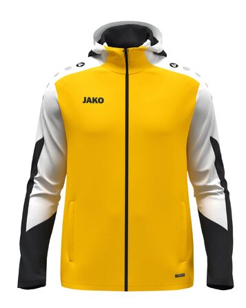 Чоловіча спортивна куртка з капюшоном JAKO Dynamic (S, жовтий/білий/чорний)