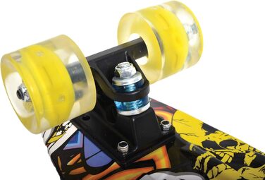 Скейтборд Schildkröt Retro Free Spirit, LED ролики, ABEC7, преміум, різні дизайни